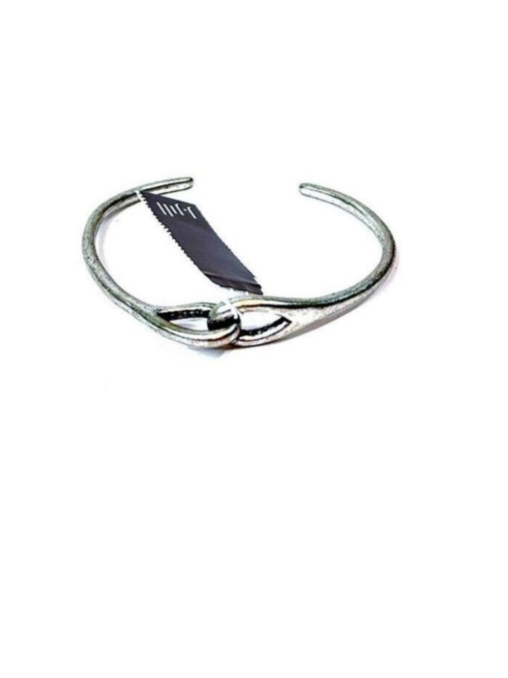 J.Jill Silver Interlocking Bangle Cuff NWT